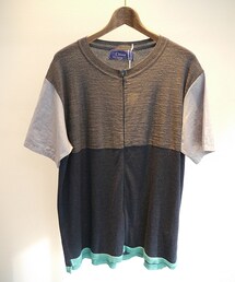 Milok | 半袖ジップアップニット(ニット/セーター)