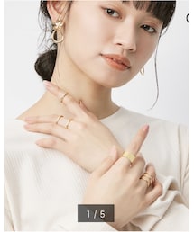 GU | デザインメタルリングセット　¥790(リング)