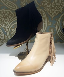 Paradise Picnic | Mollini サイドフリンジショートブーツ(ブーツ)