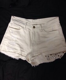 AVAN LILY | 白デニムショートパンツ(デニムパンツ)