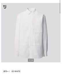 UNIQLO＋J | スーピマコットンオーバーサイズシャツ(長袖) Sサイズ　3990円(シャツ/ブラウス)