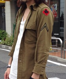 古着のミリタリーシャツ(シャツ/ブラウス)