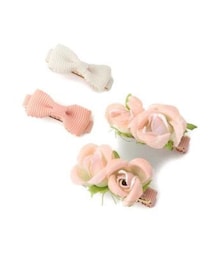 LIZ LISA | バラコサージュ4つSET(バレッタ/ヘアクリップ)