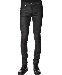 CHEAP MONDAY | Tight Coated Black Jeans(デニムパンツ)