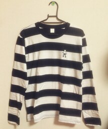 I am I in fact... | ロングTシャツ ボーダー HOLEくん(Tシャツ/カットソー)