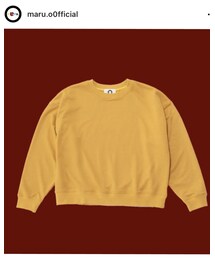 maru. | maru sweat ●mustard  ¥9,350 ☺︎ Instagram→@maru.o0ffical  (スウェット)