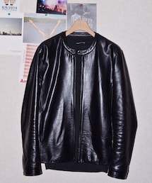 LAD MUSICIAN | NO COLLAR LEATHER JAKET(ノーカラージャケット)