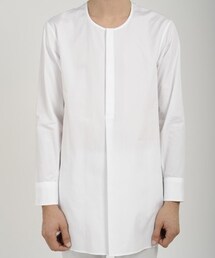LAD MUSICIAN | COLLARLESS LONG SHIRT(シャツ/ブラウス)