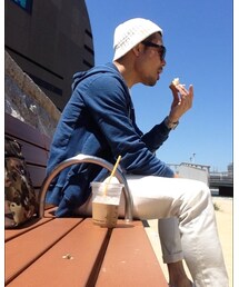 チキンサンドをほおばる(-_^) | その他