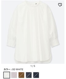 UNIQLO | エクストラファインコットンギャザーブラウス(シャツ/ブラウス)