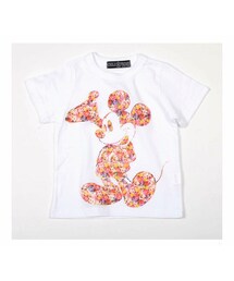 韓国子供服(120) | フラワーミッキー半袖T(楽天)(Tシャツ/カットソー)