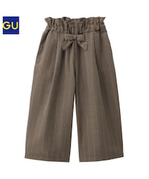 GU | リボングレンチェックワイドパンツ(パンツ)