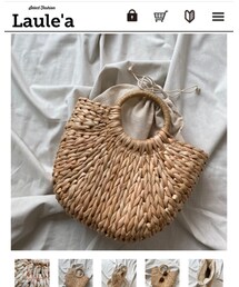 Laule'a | ハーフラウンドリングハンドルバッグ(かごバッグ)