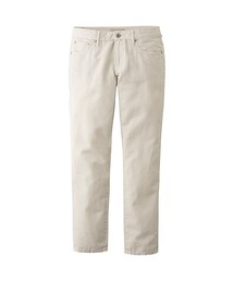 UNIQLO | スリムボーイフレンドフィットリネンブレンド アングルカラージーンズ(その他パンツ)