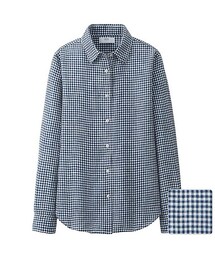 UNIQLO | プレミアムリネンチェックシャツ(シャツ/ブラウス)
