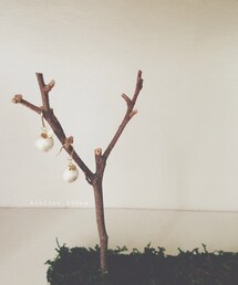 atelier bloom | ちょうちょコットンパールピアス(ピアス(両耳用))