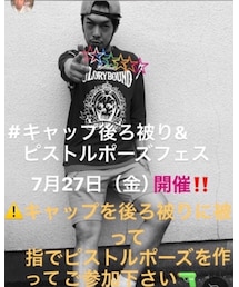 キャップ後ろ被り&ピストルポーズフェス💕 | フィギュア