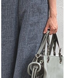 Samansa Mos2 blue | サロペット/オーバーオール