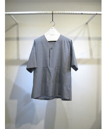KIIT | KIIT 14SS コットンキュプラギンガムチェック プルオーバーSSシャツ(シャツ/ブラウス)