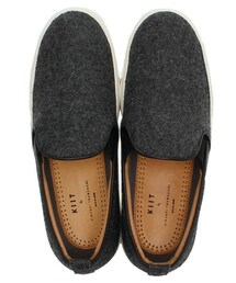 KIIT | KIIT 14AW HIROSHI TSUBOUCHI × KIIT collabolation FOOTWEAR ウールメルトンスリッポン(スニーカー)