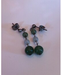 Handmade | フローライトのピアス(ピアス（両耳用）)