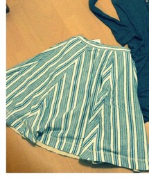 Ungrid | Ungrid ストライプスカート(デニムスカート)