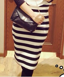 GLOBAL WORK | ボーダースカート(スカート)