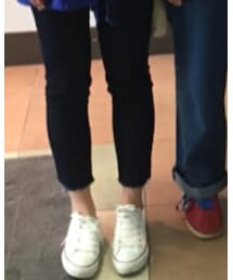 GU自分でちょきっと切りっぱなしデニム | デニムパンツ