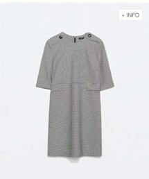 ZARA | houndstooth check dress(ワンピース)