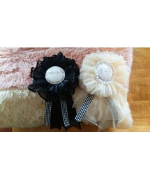 手作りロゼット(Wedding) | ブローチ/コサージュ