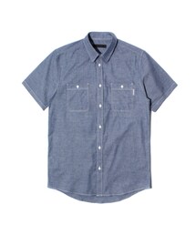 UNIFORM BRIDGE | chambray short sleeve shirts blue (シャツ/ブラウス)