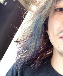 ウィービングでパープルとグリーンとブルー入れました🎶(その他)