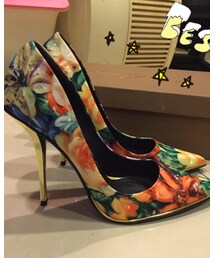 PRIVILEGE | 印花尖頭細跟高跟鞋(パンプス)