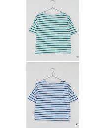 爽やか段柄Tシャツ(Tシャツ/カットソー)