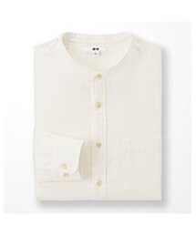 UNIQLO | ソフトツイルスタンドカラーシャツ(シャツ/ブラウス)