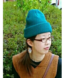 TITICACA | ターコイズブルーのニット帽✨(帽子)