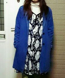 Design Tshirts Store graniph | フクロウさん😊❤(ワンピース)