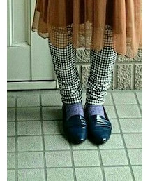 GU | ネイビーのローファー✨(モカシン/デッキシューズ)