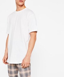 Bershka | ロング丈Tシャツ(Tシャツ/カットソー)