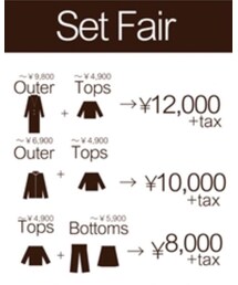 set fair | セットフェア(トップス)