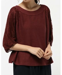 archives | 袖レース地ニットプルオーバー(ニット/セーター)