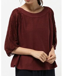 archives | 袖レース地 ニットプルオーバー(ニット/セーター)