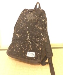 雑貨屋さん | 雑貨屋さんで買ったコスモ柄のリュック♪両手が空くので妊婦には助かる…(バックパック/リュック)