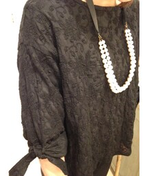 doux bleu  | シュリンクレースAラインブラウス(シャツ/ブラウス)