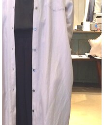 doux bleu  | ロングシャツワンピース(シャツワンピース)