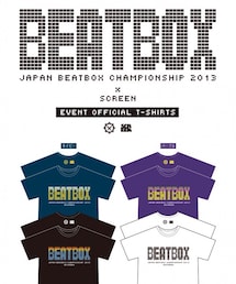 SCREEN | 昨年も東京で行われた
JAPAN BEATBOX CHAMPIONSHIP 2013のオフィシャルTシャツです。
http://www.japanbeatbox.com/jbc2013.html(Tシャツ/カットソー)