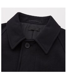 UNIQLO | シングルブレストコート/NAVY/Ssize(ステンカラーコート)
