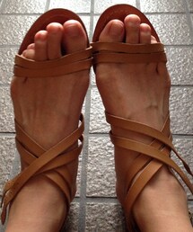 ZARA | Leather sandals(サンダル)