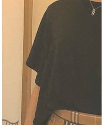 GRL | 後ろ側が、編み編みになっているので可愛らしいです💜(Tシャツ/カットソー)
