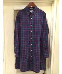 INDIVIDUALIZED SHIRTS | ＜インディヴィジュアライズドシャツ INDIVIDUALIZED SHIRTS＞　ロングシャツ（シャツワンピース、シャツコート）　画像は購入店のものを拝借しています。(シャツ/ブラウス)